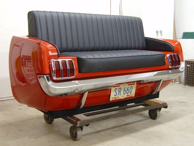 Car Couches, Car Desks, Car Sofas, Mustangs, 1950 Chevy, Chevies, 1950 Mustang, 
	  Car Seats, Retro Cars