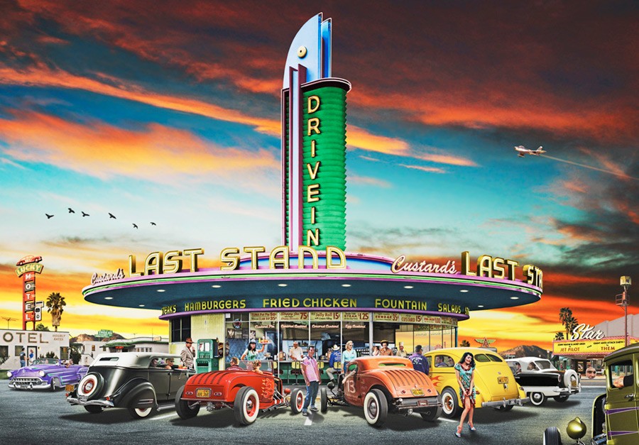 Retro Murals, Vintage Murals, 1950s Murals, Vinyl Murals, 
	  diner murals, 1950s retro murals, 1950 vintage murals, restaurant murals, retro restaurant 
	  murals