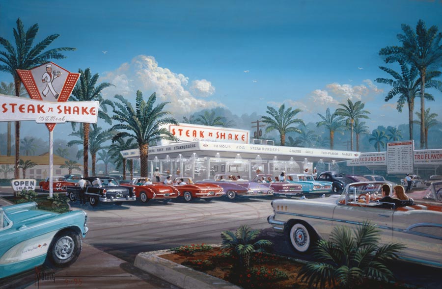 Retro Murals, Vintage Murals, 1950s Murals, Vinyl Murals, 
	  diner murals, 1950s retro murals, 1950 vintage murals, restaurant murals, retro restaurant 
	  murals